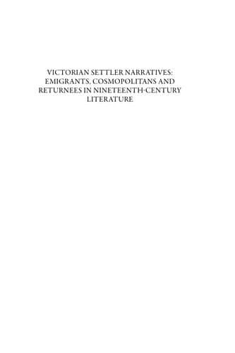 Tapa de Victorian settler narratives