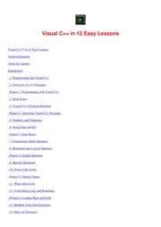 Tapa de Visual C [plus plus] in 12 easy lessons