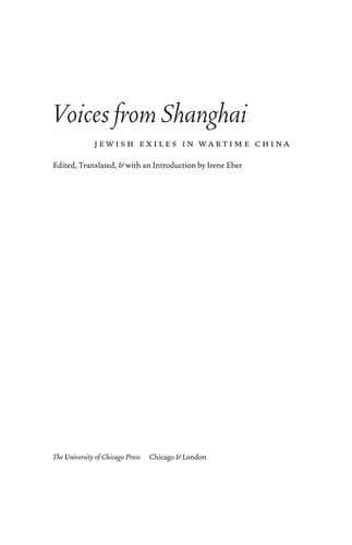 Tapa de Voices from Shanghai