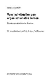 Tapa de Vom individuellen zum organisationalen Lernen