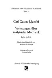 Tapa de Vorlesungen über analytische Mechanik