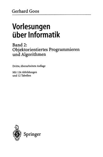 Tapa de Vorlesungen über Informatik