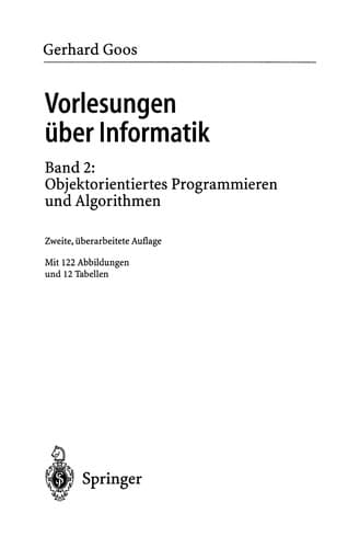 Tapa de Vorlesungen über Informatik