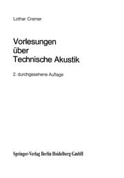 Tapa de Vorlesungen über technische Akustik