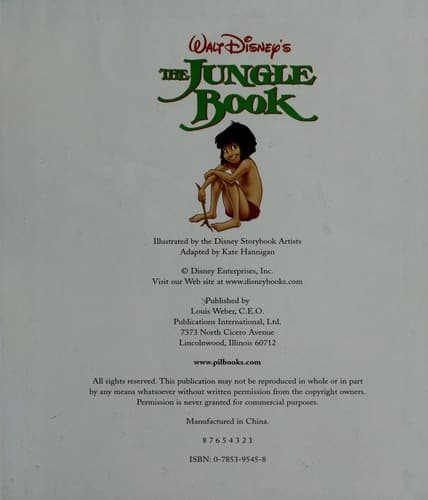 Tapa de The jungle book