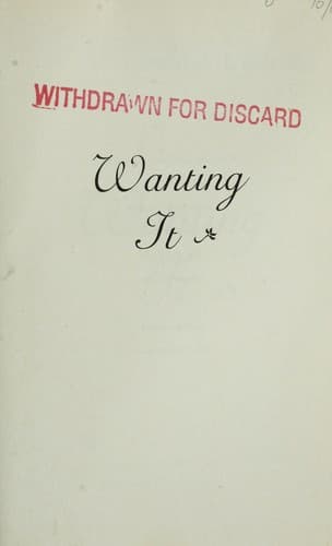 Tapa de Wanting it