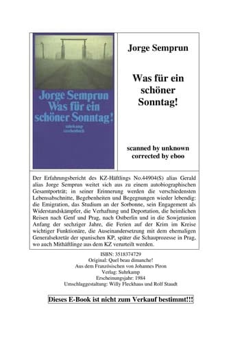 Tapa de Was fu r ein scho ner Sonntag!