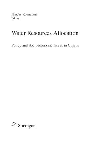 Tapa de Water resources allocation