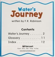Tapa de Water's Journey (Instant Readers Science, Book 1)