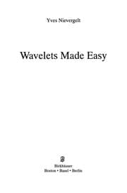 Tapa de Wavelets Made Easy