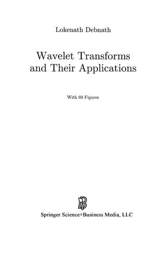 Tapa de Wavelet Transforms and Their Applications