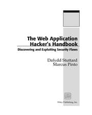 Tapa de The web application hacker's handbook