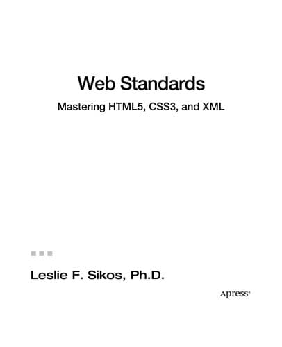 Tapa de Web Standards