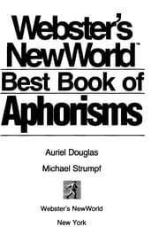 Tapa de Webster's new world best book of aphorisms