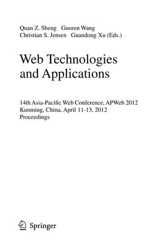 Tapa de Web Technologies and Applications