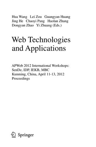 Tapa de Web Technologies and Applications