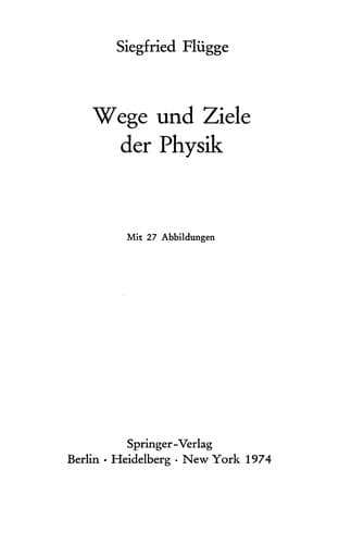 Tapa de Wege und Ziele der Physik