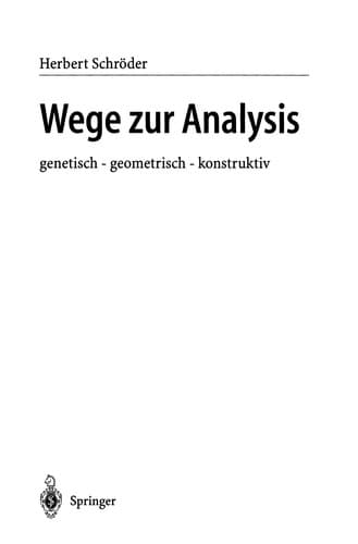 Tapa de Wege zur Analysis