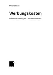 Tapa de Werbungskosten