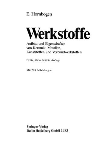 Tapa de Werkstoffe