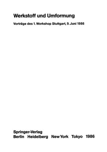 Tapa de Werkstoff und Umformung
