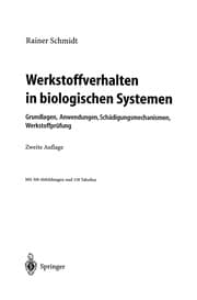 Tapa de Werkstoffverhalten in biologischen Systemen