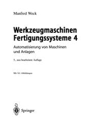 Tapa de Werkzeugmaschinen Fertigungssysteme