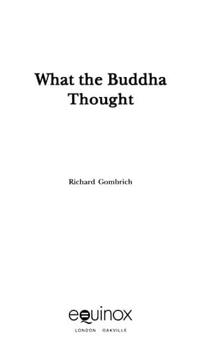 Tapa de What the Buddha thought