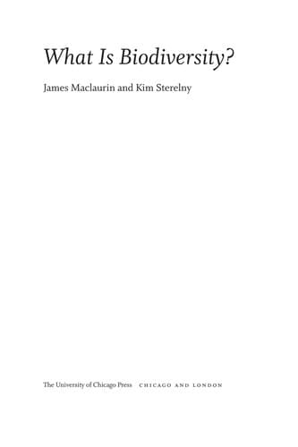 Tapa de What is biodiversity?