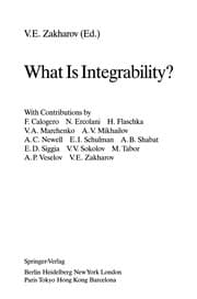 Tapa de What Is Integrability?