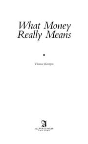 Tapa de What money really means
