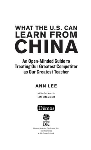 Tapa de What the U.S. can learn from China