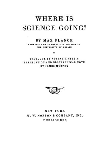 Tapa de Where is science going?