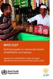 Tapa de WHO/ILEP technical guide on community-based rehabilitation and leprosy