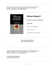 Tapa de Whose keeper?
