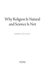 Tapa de Why religion is natural and science is not