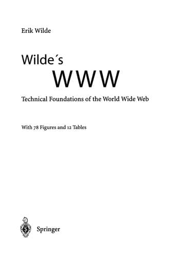 Tapa de Wilde's WWW