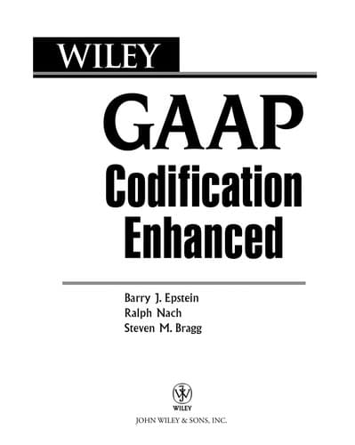 Tapa de Wiley GAAP codification enhanced