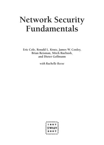 Tapa de Network security fundamentals