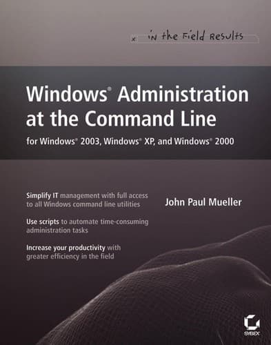 Tapa de Windows administration at the command line