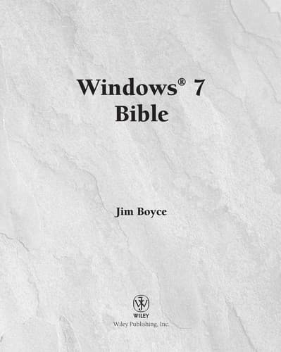 Tapa de Windows 7 bible