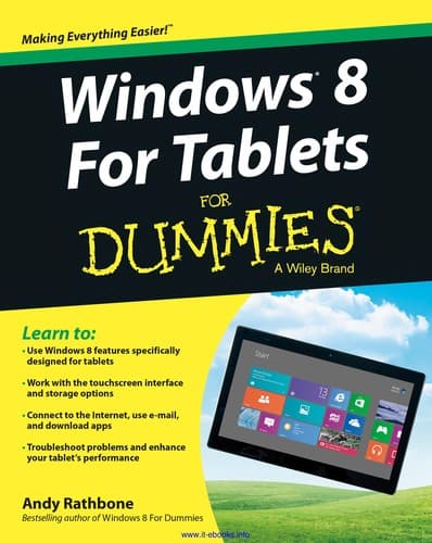 Tapa de Windows 8 for tablets for dummies
