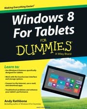 Tapa de Windows 8 for tablets for dummies