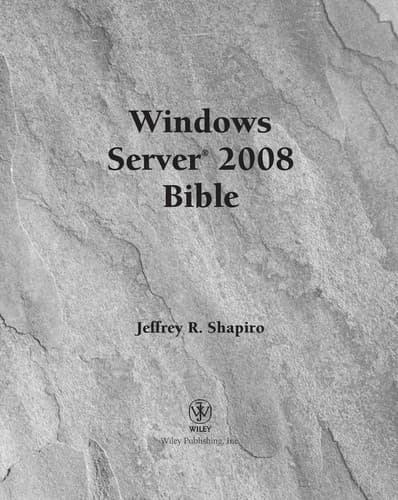 Tapa de Windows Server 2008 Bible