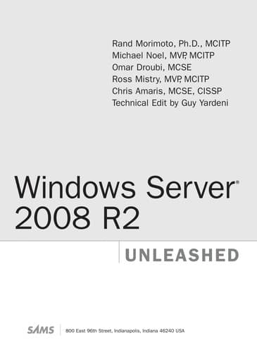 Tapa de Windows server 2008 R2 unleashed