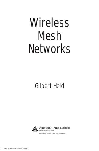 Tapa de Wireless mesh networks