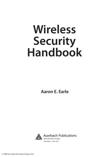 Tapa de Wireless security handbook