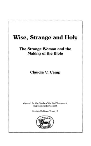 Tapa de Wise, strange and holy