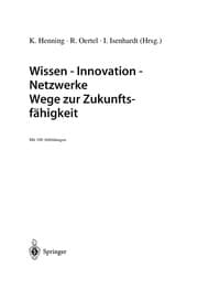 Tapa de Wissen - Innovation - Netzwerke Wege zur Zukunftsfähigkeit
