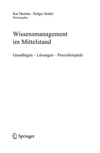Tapa de Wissensmanagement im Mittelstand